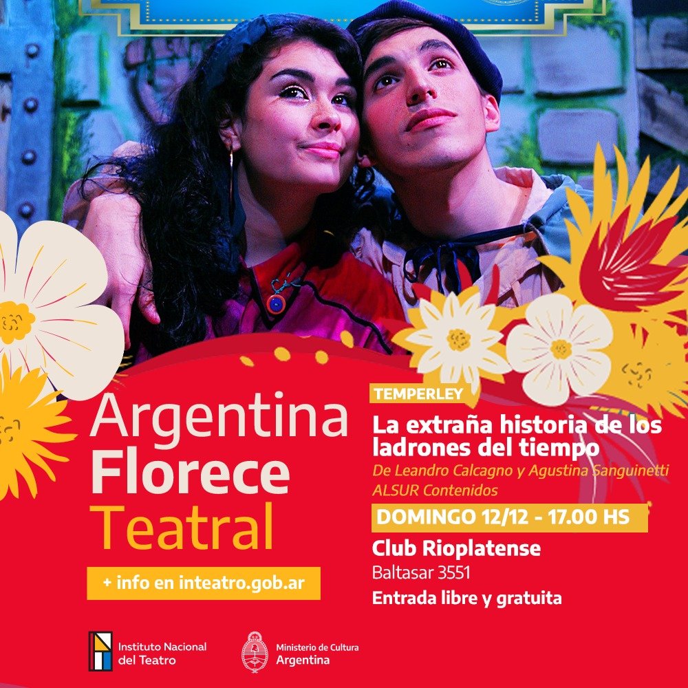  Este domingo se lleva a cabo en el Club Rioplatense de Temperley el festival Argentina Florece Teatral 