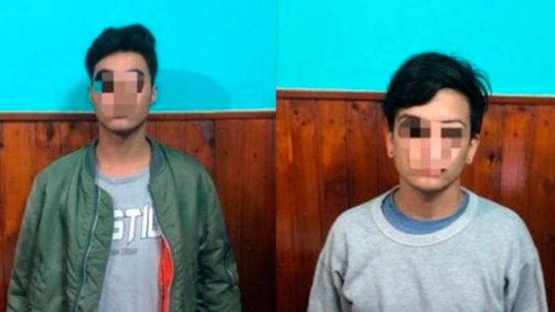 Los dos imputados: Roberto Javier Céspedes, de 22 años, y su pareja Leonel Iván Martínez, de 23.