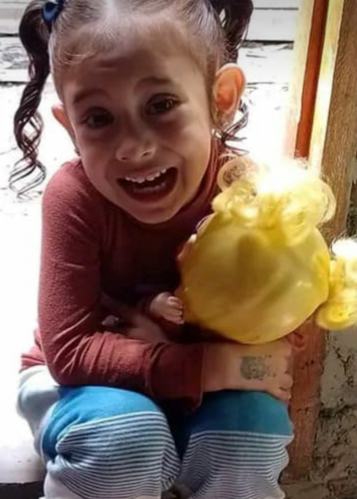 Desireé, una nena de tan solo 4 años que fue atropellada por colectivo