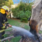 INCENDIO EN ESCALADA