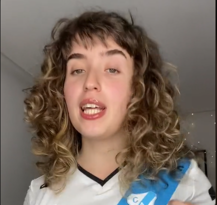 gallega tiktoker hincha de temperley