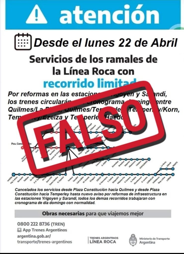 Trenes Argentinos aclara cómo es la situación sobre frecuencia de trenes de la Línea Roca este lunes 22 de abril