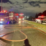 Incendio en taller mecánico