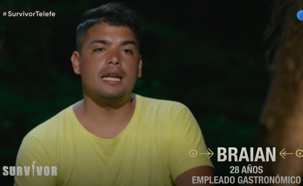 Braian Zárate, el único participante lomense, se convirtió en el primer eliminado de Survivor, Expedición Robinson 2024