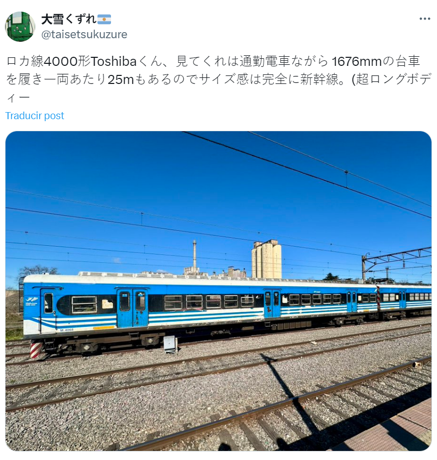 La fascinación de un estudiante japonés por los trenes argentinos se vuelve viral: Fotografió la estación Temperley y Llavallol