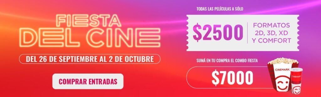 Comienza la Fiesta del Cine: habrá descuentos en entradas para pelis en 2D y 3D y promociones en loa combos de golosinas y bebidas