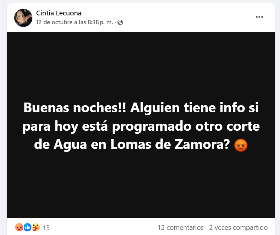 Tensión en Lomas de Zamora por cortes de agua y baja presión: los reclamos de los vecinos exigen una solución