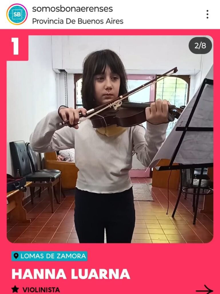 Hanna, una joven artista de Lomas de Zamora ganó un certamen musical y su carisma ya ganó corazones como actriz