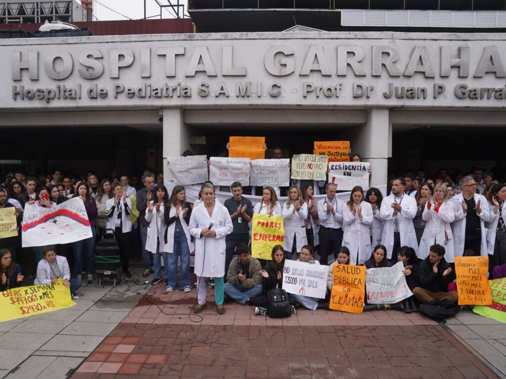 Nueva jornada de paro en el Hospital Garrahan: el Gobierno cuestionó la medida y apuntó contra “privilegios sindicales”