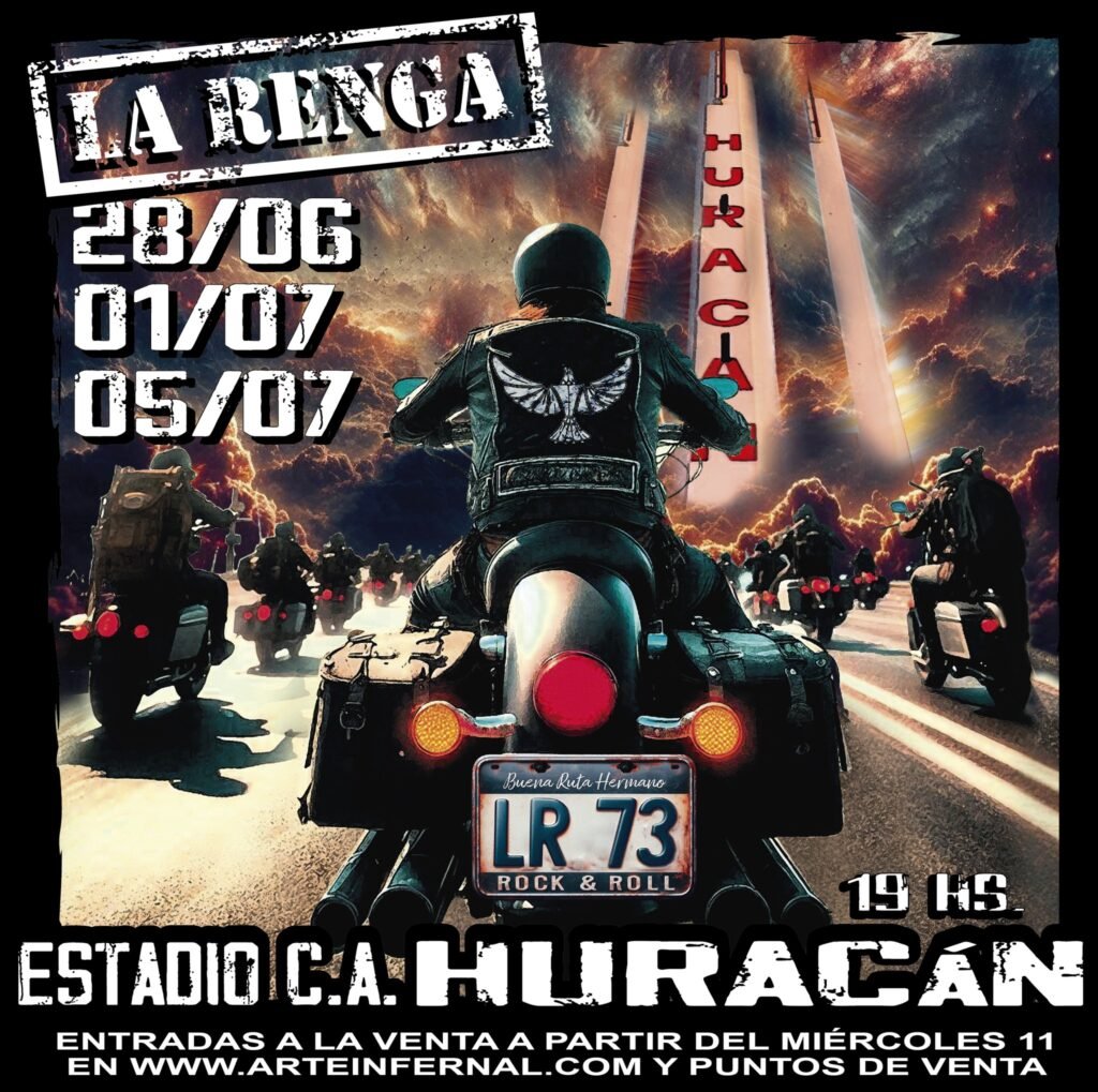 La Renga regresa a la Ciudad de Buenos Aires después de siete años, con tres shows en el estadio de Huracán