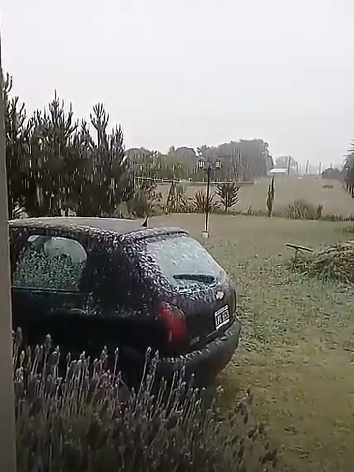 Nevadas en la provincia de Buenos Aires: el aire polar dejó postales muy inusuales en varias regiones de la provincia