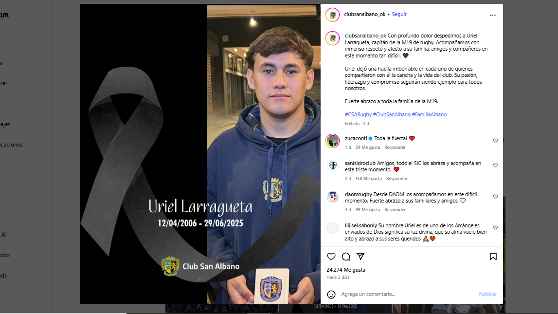 suicidio en el san albano