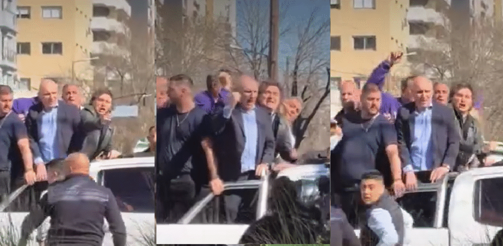Milei respondió con gritos a una vecina durante una recorrida en Lomas de Zamora: "¡Ladrona! ¡Chorra!”