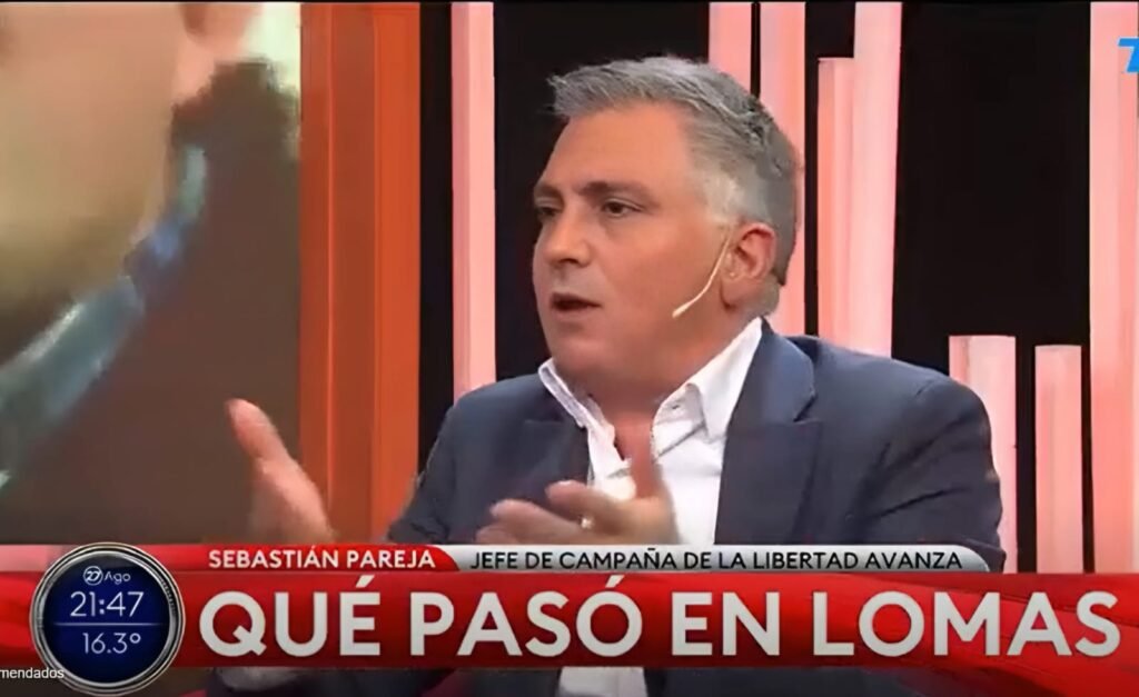 Sebastián Pareja calificó de “discapacitados” a quienes atacaron la caravana de Javier Milei en Lomas de Zamora