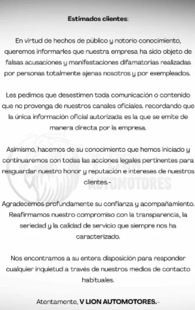 concesionaria bajo la lupa