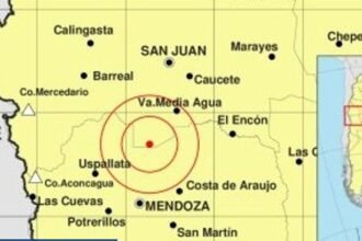 Un sismo de magnitud cinco se regitró en Mendoza
